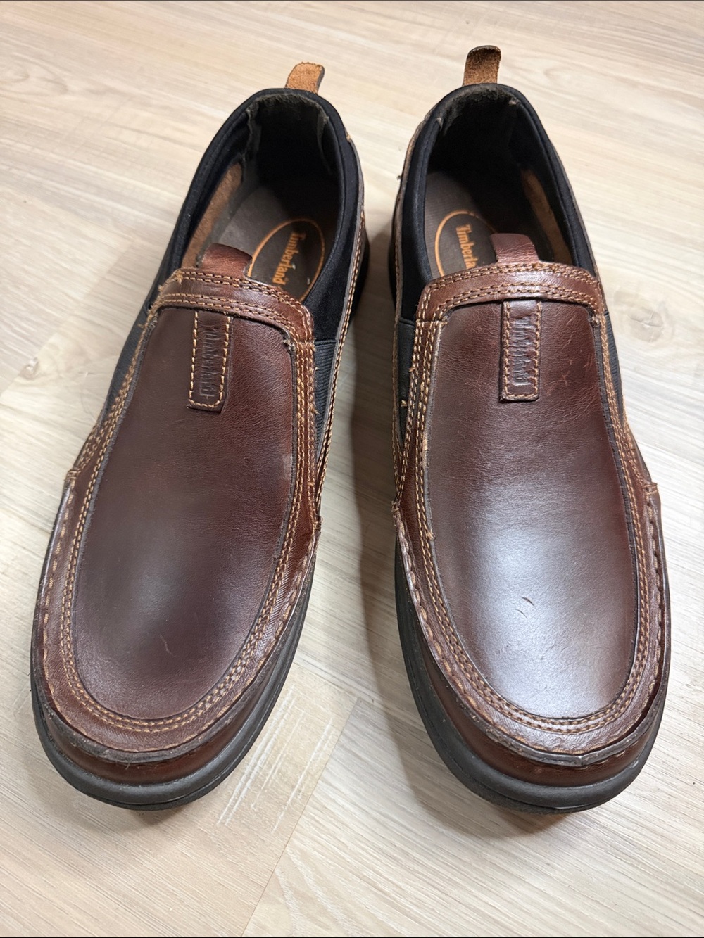 Timberland Brown Leather Ryan Springs Slip On Loafers.  Sz 13M